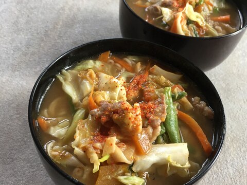 五目炒め味噌ラーメン♪